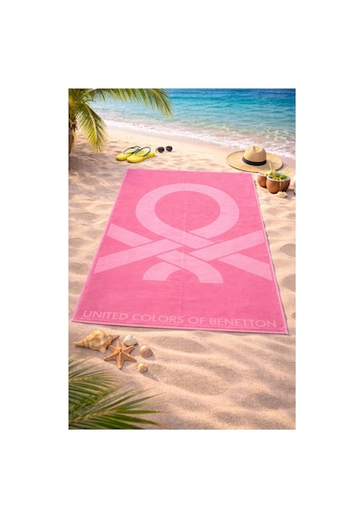 Outlet Plaj Havlusu Pembe 180x100cm Çok Renkli