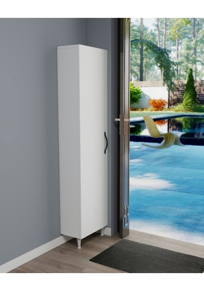 Kapı Arkası Tek Kapaklı 5 Raflı Çok Amaçlı İnce Organizatör Banyo Mutfak Kiler Ardiye Boy Dolabı Beyaz Kapı Arkası Tek Kapaklı 5 Raflı Çok Amaçlı İnce Organizatör Banyo Mutfak Kiler Ardiye Boy Dolabı Beyaz