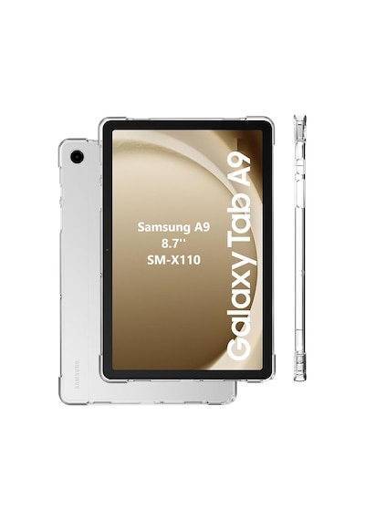 Samsung Galaxy Tab A9 8.7'' Inç Tablet Uyumlu Silikon Kılıf Şeffaf Köşe Korumalı Sm-x110 Kılıf