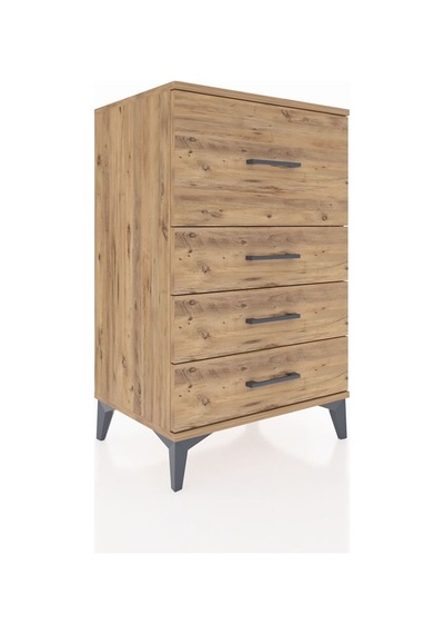 Hyperion Komodin 4 Çekmeceli 60x44x96 Çam-çam Atlas Çam