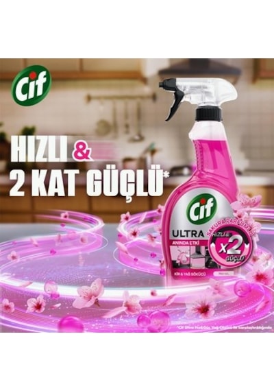 Hızlı Kir & Yağ Sökücü 750 Ml Sakura Parfümlü 508 Yeşil