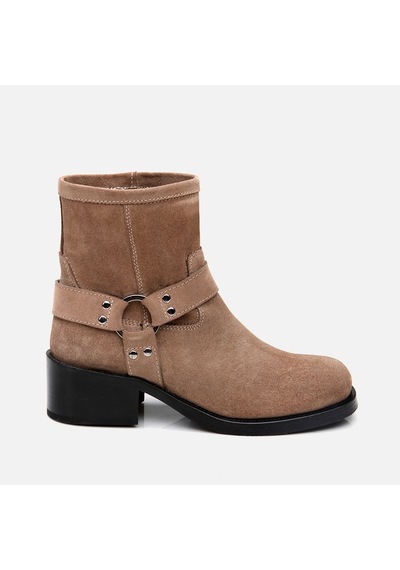 Hotiç Hakiki Deri Vizon Kadın Western Topuklu Bot 01boh297200a450 Vizon-taupe Vizon