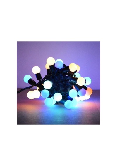 5mt Rgb 50 Led Fişli Noel Parti Yılbaşı Ağaç Dekoratif Aydınlatma Lambası Animasyonlu Süsleme Mavi
