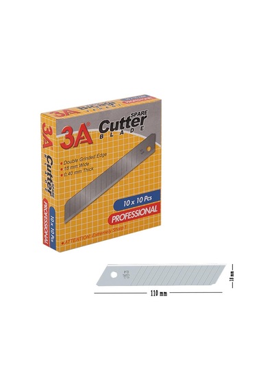 Professional 18 Mm Yedek Maket Bıçağı 10 Adet