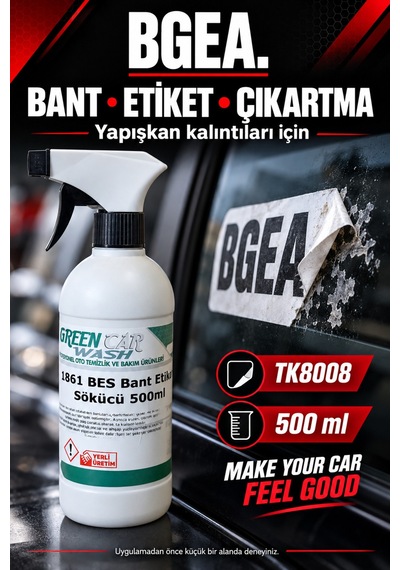 Bgea Green Car Wash Bant Ve Etiket Sökücü Sprey 500 Ml Tk8008