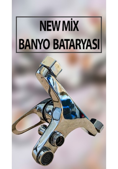 New Mix Model Banyo Bataryası Krom
