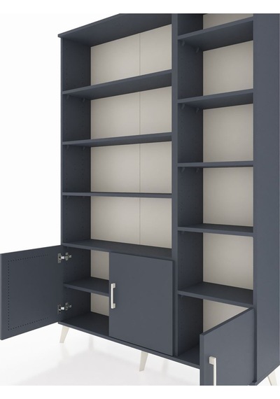 Arges Dolap 10 Raflı 3 Kapaklı 132x30x195 Antrasit-antrasit/antrasit Antrasıt/antrasıt Arges Dolap 10 Raflı 3 Kapaklı 132x30x195 Antrasit-antrasit/antrasit Antrasıt/antrasıt