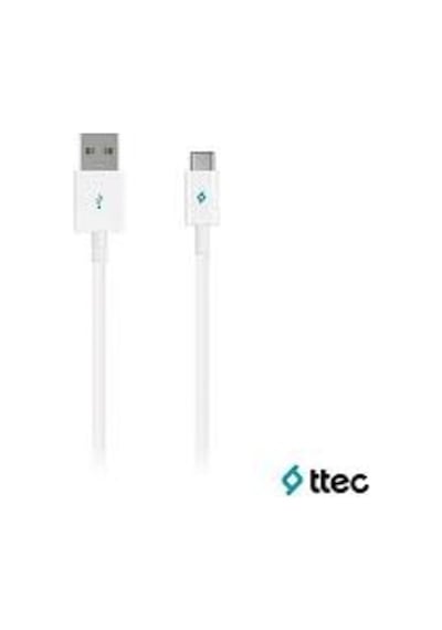 Ttec Type-C Şarj Kablosu Beyaz 120Cm Usb 2.0 2Dk12B (416488787)