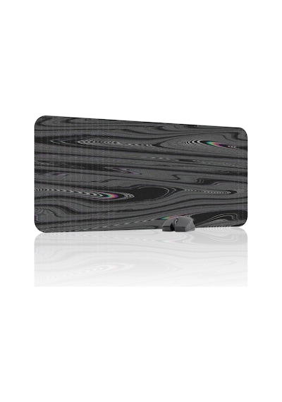 Glitch Kaymaz Dikişli Kauçuk Oyuncu Mousepad V2 - 90x40 Xxl Gaming Mouse Pad Fare Altlığı