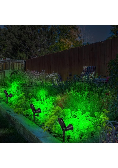 Forlife Yeşil 18 Led Spot Güneş Enerjili Bahçe Aydınlatma Lambası Diğer