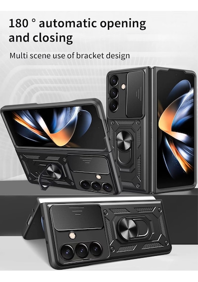 Samsung Uyumlu Galaxy Z Fold 7 Kılıf Kamera Korumalı Sürgülü Tank Kapak Samsung Uyumlu Galaxy Z Fold 7 Kılıf Kamera Korumalı Sürgülü Tank Kapak