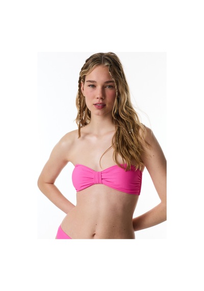 Penti Parlak Pembe Nena Straplez Knot Bikini Üstü