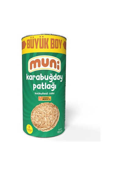 Muni Glütensiz Karabuğday Patlağı Büyük Boy 150 G - 8 Adet Tarı