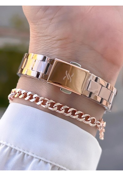 Daniel Klein Çelik Kordon 2 Yıl Garantili 3 Atm Suya Dayanıklı+bileklik Kadın Kol Saat Bfg.13713.10 Rose Gold