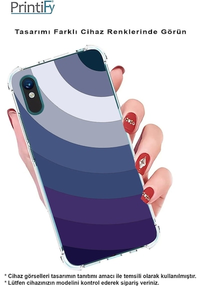 Tecno Camon 18 Uyumlu Köşe Korumalı Renk Cümbüşü E Tasarımlı Şeffaf Silikon Kılıf