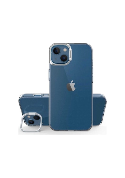 Apple Uyumlu iPhone 13 Kılıf Zore Skuba Kapak Gümüş