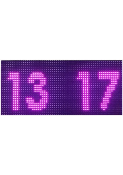 Mor Dijital Led Saat Kasa Ölçüsü: 16x32 Cm