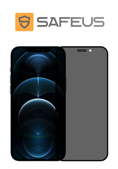 Safeus Tam Kaplayan Hayalet Parmak İzi Bırakmayan Safir Ekran Koruyucu Cam , Apple Uyumlu iPhone 12 Pro Max İle