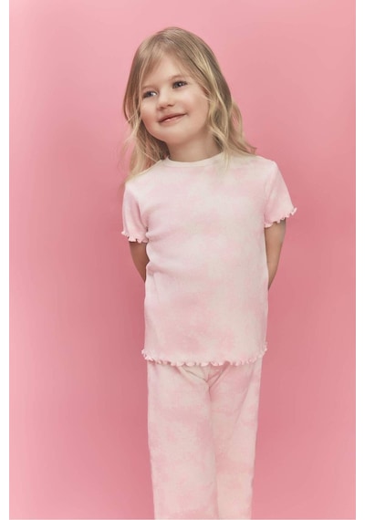 Defacto Batik Fitilli Kaşkorse Tişört Kız Bebek H0679a526smpn171 Pembe-pn171