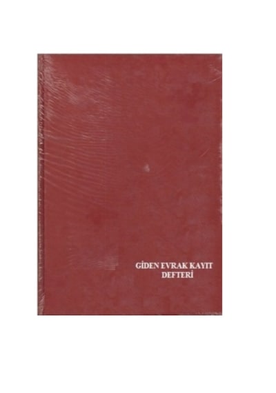 Özkan Giden Evrak Kayıt Defteri Ciltli 144 Yp Bordo