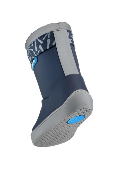 Hopfrög Rain Boots Süper Mat Lacivert Suya Ve Soğuğa Dayanıklı Barefoot Çocuk Botu Lacivert