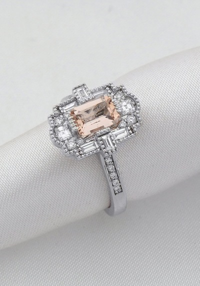 Pırlanta Tasarım Morganite Yüzük