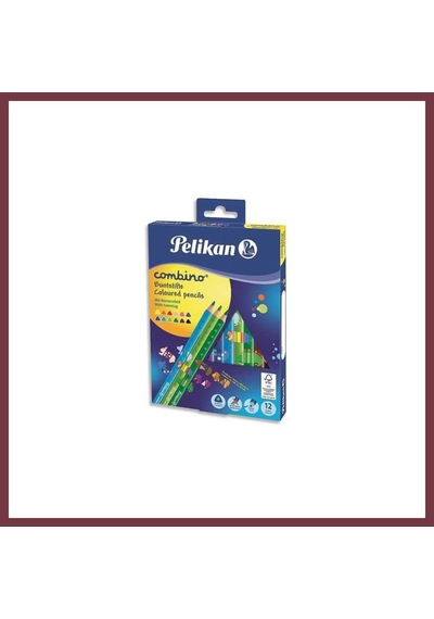 Storeşahin Combino Üçgen Kuru Boya Kalemi 12li Shn0720 Çok Renkli