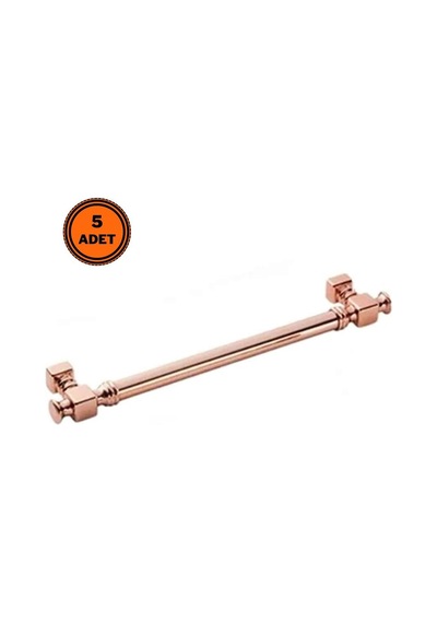 5 Adet Doğanlar Dragon 192 Mm Mobilya Kulp Süper Rose Bronz
