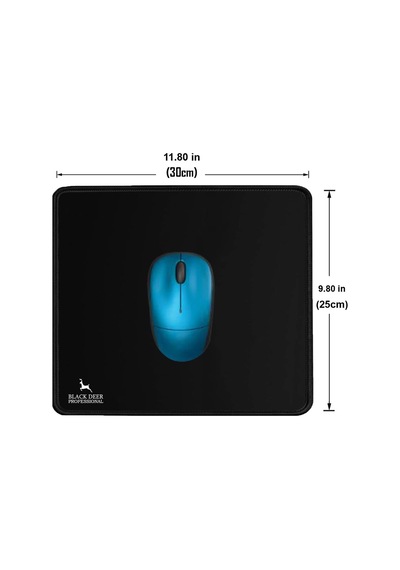 BLACK DEER Professional Siyah Küçük Boy Gaming Mouse Pad 30x25 Cm
