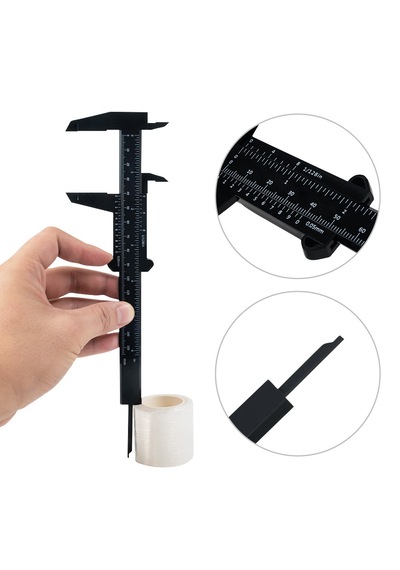 Hassas Plastik Kumpas 150mm - Çift Skalalı Mm/inç Verniyeli Ölçü Aleti