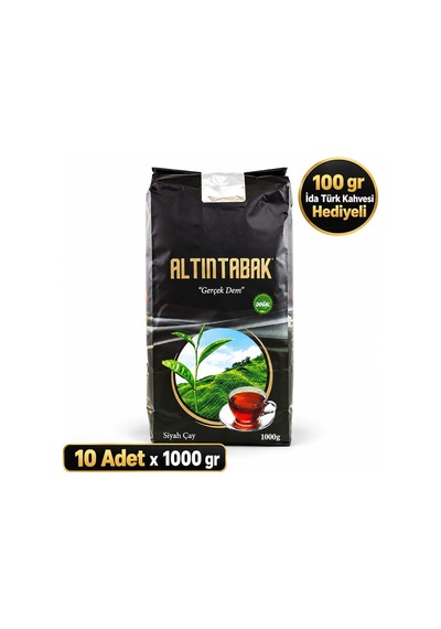 1 Koli Altıntabak Gold Çay 1kg 10 Adet - 1000 Gr Yoğun Demli, Aromatik Siyah Çay Ekonomik Paket