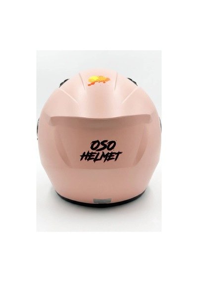 Oso Helmet Yarım Kask Gözlüklü Fusya Pembe - M Beden Pembe