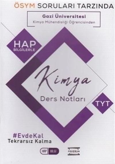 Hap Bilgilerle Tyt Kimya Ders Notları - Fragman Yayınları