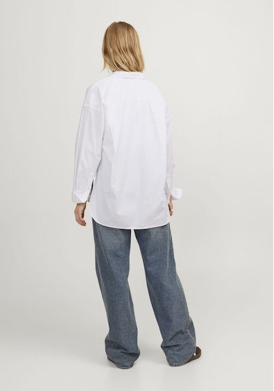 Jack & Jones Kadın Basic Oversize Poplin Gömlek - Jamie 12200353 White Beyaz