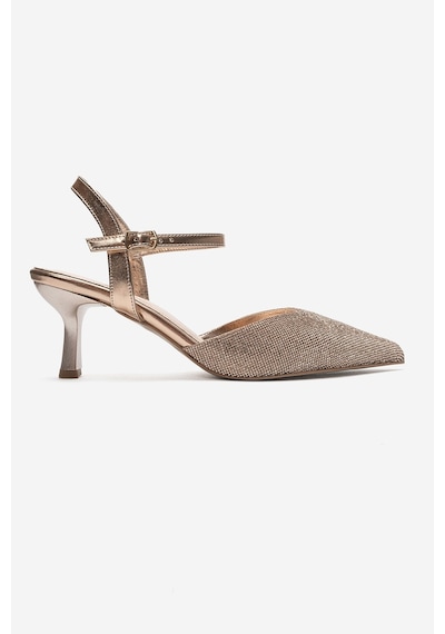 Luvi Shoes Nıvora Rose Taşlı Kadın İnce Topuklu Abiye Ayakkabı Roz