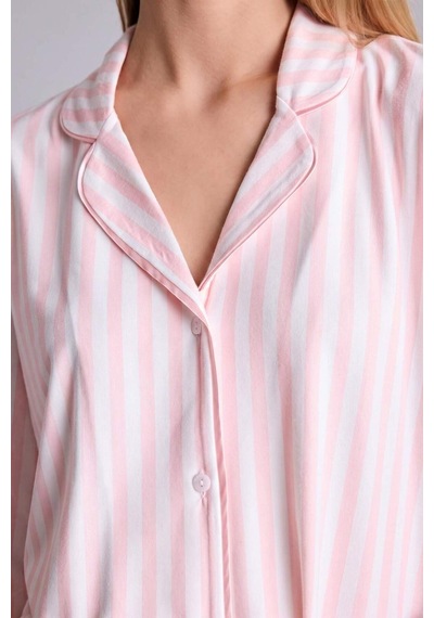 Defacto Regular Fıt Kısa Kollu 2li Softshell Pembe Pijama Takımı I3483ax26aupn436 Pembe-pn436