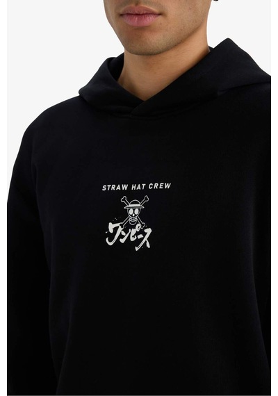 Defacto One Piece Boxy Fit Kapüşonlu Sırt Baskılı Sweatshirt E9321ax25aubk81 Siyah Defacto One Piece Boxy Fit Kapüşonlu Sırt Baskılı Sweatshirt E9321ax25aubk81 Siyah