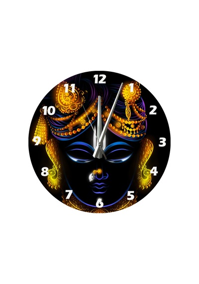 Ti-play İndia Geleneksel 30x30cm Akrilik Dekoratif Modern Duvar Saati ÇOk Renkli