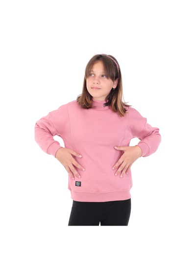 Toontoy Kids Toontoy Kız Çocuk Nakışlı Sweatshirt Gülkurusu