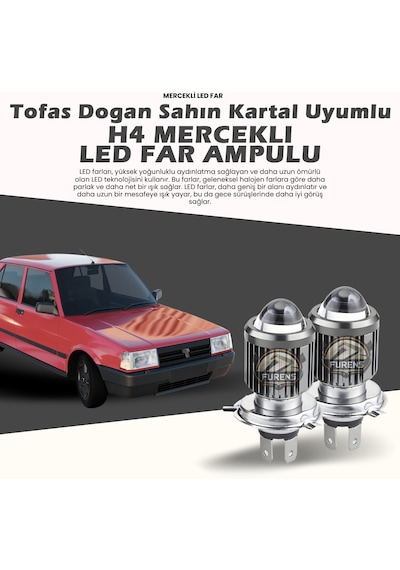 Tofaş Dogan Şahin Kartal Uyumlu Mercek Led Xenon Çift Renk Şimşek Etkili