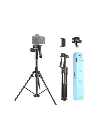 Profesyonel 3 Yollu Alüminyum Tripod, 190 Cm, Ring Light, Kamera Ve Selfie Uyumlu Diğer