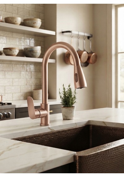 Menekşe Spiralli Eviye Bataryası Rose Gold