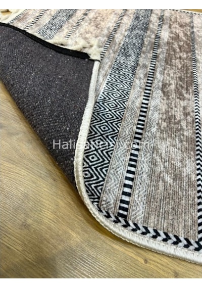 Salerno Çamaşır Makinesinde Yıkanabilir Kilim Halı Hs1025 Çok Renkli