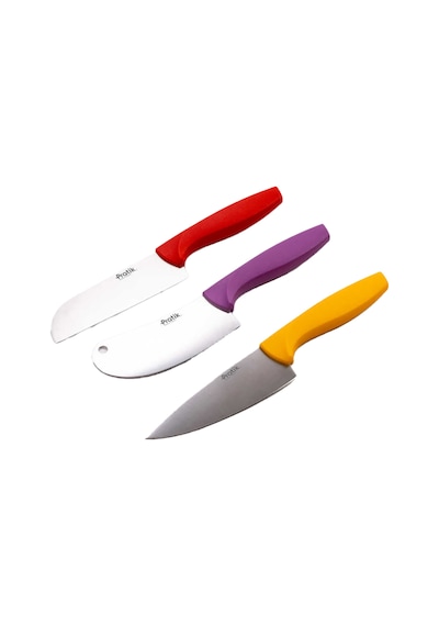 Pratik Mini Şef Asorti Bıçak 12 Cm 2 Adet Çok Renkli