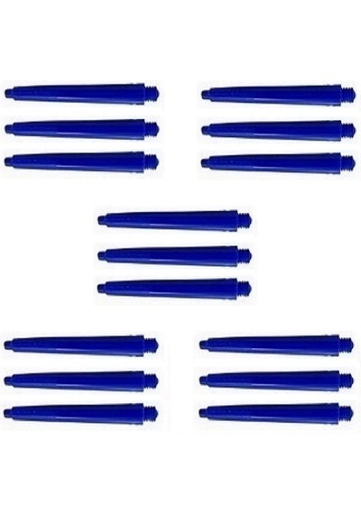 5 SET (15 Adet) 35mm DARTSAN NYLON DART ŞAFT-SHAFT. Mavi