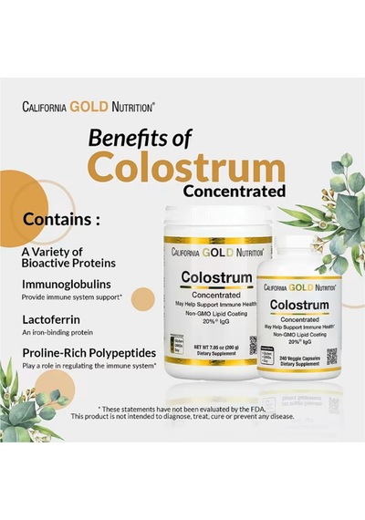 California Gold Nutrition Colostrum 240 Veggie Capsul.abd Men...