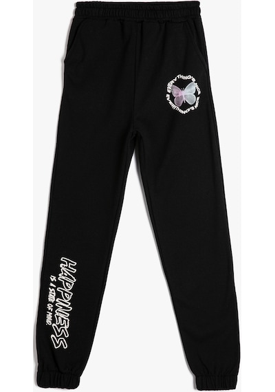 Koton Jogger Eşofman Altı Beli Lastikli Cepli Baskı Detaylı Siyah 4wkg40244ak 4WKG40244AK999 Siyah Koton Jogger Eşofman Altı Beli Lastikli Cepli Baskı Detaylı Siyah 4wkg40244ak 4WKG40244AK999 Siyah