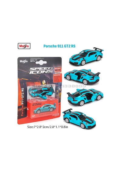 Maisto 1:64 Ferrari Sf90 Sp1 Porsche 911 Gt2 Rs Klasik Statik Araba Alaşım 1-64 911 Gt2 Rs