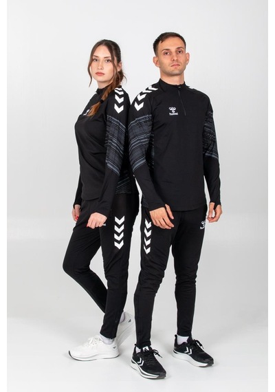 Hummel Line Antrenman Eşofman Üstü Siyah
