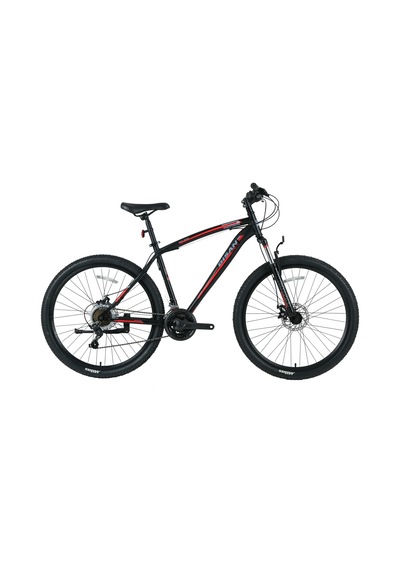 Bisan Mts 4600 Md-23 26 Jant Bisiklet Mat Siyah Kırmızı Siyah - Kırmızı